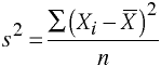 variance formula