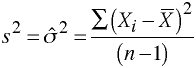 variance formula